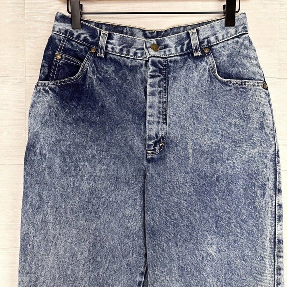 Vintage Levi's Jeans Women 26x31 Acid Wash Mom USA 80s Orange Tab High Rise - Picture 2 of 15